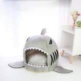 Eco Friendly Comfortable Cute Shark Shape Fancy Cat Calming Pet Cave Bed