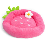 Custom Fluffy Comfort Calming Strawberry Pet Bed Mattress