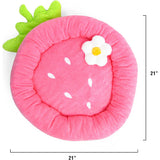 Custom Fluffy Comfort Calming Strawberry Pet Bed Mattress