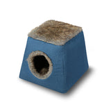 Custom Indoor Plush Covered Cat Bed House Foldable