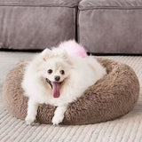 Detachable fluffy folding portable donut Bed