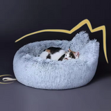 Deluxe Plush Fluffy Round Donut Pet Bed