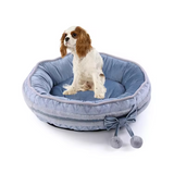 Soft Comfortable Velvet Washable Round Pet Bed
