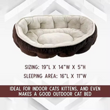 High Quality Corduroy Oval Pet House Bed