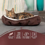 High Quality Corduroy Oval Pet House Bed