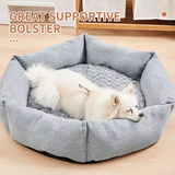 Eco Friendly Calming Velvet Round Surrounded Pet Bed