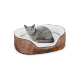 Luxury Leather Giant Oval Design Detachable Pet Bed