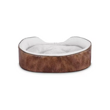 Luxury Leather Giant Oval Design Detachable Pet Bed