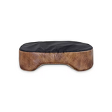 Luxury Leather Giant Oval Design Detachable Pet Bed
