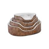 Luxury Leather Giant Oval Design Detachable Pet Bed