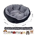 Luxury Soft Fleece Warm Suede Black Pet Dog Bed
