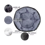 Luxury Soft Fleece Warm Suede Black Pet Dog Bed