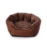 Warm Design Pu Leather Waterproof Washable Pet Bed