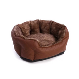 Warm Design Pu Leather Waterproof Washable Pet Bed