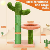 Plush Timber Cactus Climbing Frame Cat Scratching Tree