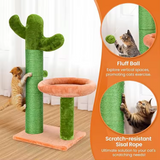 Plush Timber Cactus Climbing Frame Cat Scratching Tree