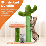 Plush Timber Cactus Climbing Frame Cat Scratching Tree