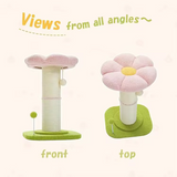 Pink Flower Plush Scratcher Sisal Cat Tree