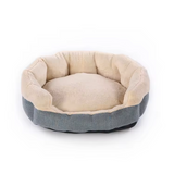 Custom Luxury Round Anti Slip Fabric Fleece Pet Couch Bed