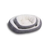 Custom Luxury Fashion Oval Washable Corduroy Pet Bed