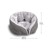 Custom Luxury Soft Plush Round Warm Pet Bed