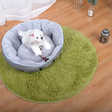 Eco Friendly Machine Washable Round Grey Travel Cushion Pet Bed