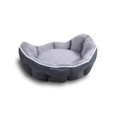 Eco Friendly Machine Washable Round Grey Travel Cushion Pet Bed