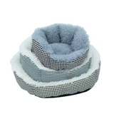 Luxury Comfortable Plush Washable Round Pet Bed