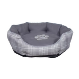 Paw Oval Snuggle Couch Comfortable Pet Bed