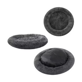 Luxury Donut Washable Soft Fuzzy Calming Dog House Beds