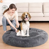Luxury Donut Washable Soft Fuzzy Calming Dog House Beds