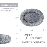 Eco Friendly Washable Luxury Oval Donut Pet Bed