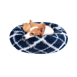 Custom Luxury Plush Soft Comfortable Calming Donut Dog Bed