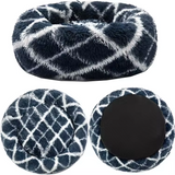 Custom Luxury Plush Soft Comfortable Calming Donut Dog Bed