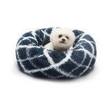 Custom Luxury Plush Soft Comfortable Calming Donut Dog Bed