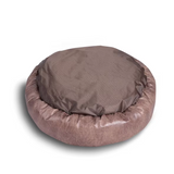 Fluffy Donut Orthopedic Leather Fabric Removable Pet Bed