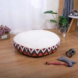 OEM Wholesale Pet Mattress Bed With Removable Cozy Cat Round Plush Donuts Pet Bed