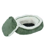 Hot Sale Corduroy Plush Round Luxury Soft Pet Sofa Dog Bed