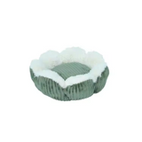 Eco Friendly Machine Washable Corduroy Plush Round Dog Bed
