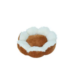 Eco Friendly Machine Washable Corduroy Plush Round Dog Bed
