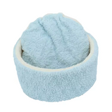 Durable Large Blue Plush Surrounded Simple Comfortable Calming Dog Bed