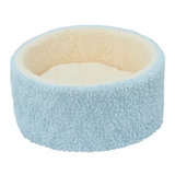 Durable Large Blue Plush Surrounded Simple Comfortable Calming Dog Bed