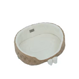 Eco Friendly Comfortable Fancy Plush Oval Pet Bed