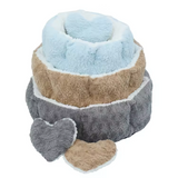 Customized Portable Soft Round Plush Surrounded Dog Bed