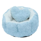 Customized Portable Soft Round Plush Surrounded Dog Bed
