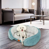 Manufacturer Comfortable Luxury Anti Stress Round Plush Dog Cat Bed