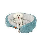 Manufacturer Comfortable Luxury Anti Stress Round Plush Dog Cat Bed