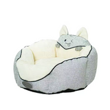 Custom Plush Round Sustainable Warmth Luxury Pet Bed