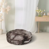 New Luxury Fashion Brown Plush Round Portable Pet Bed