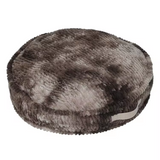 New Luxury Fashion Brown Plush Round Portable Pet Bed